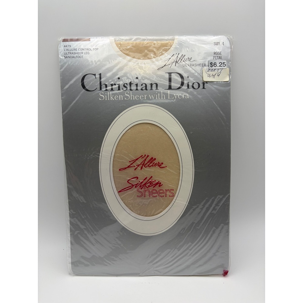 Christian‎ Dior L'Allure Silken Sheer Ultrasheer Control Top Sandalfoot Rose 4